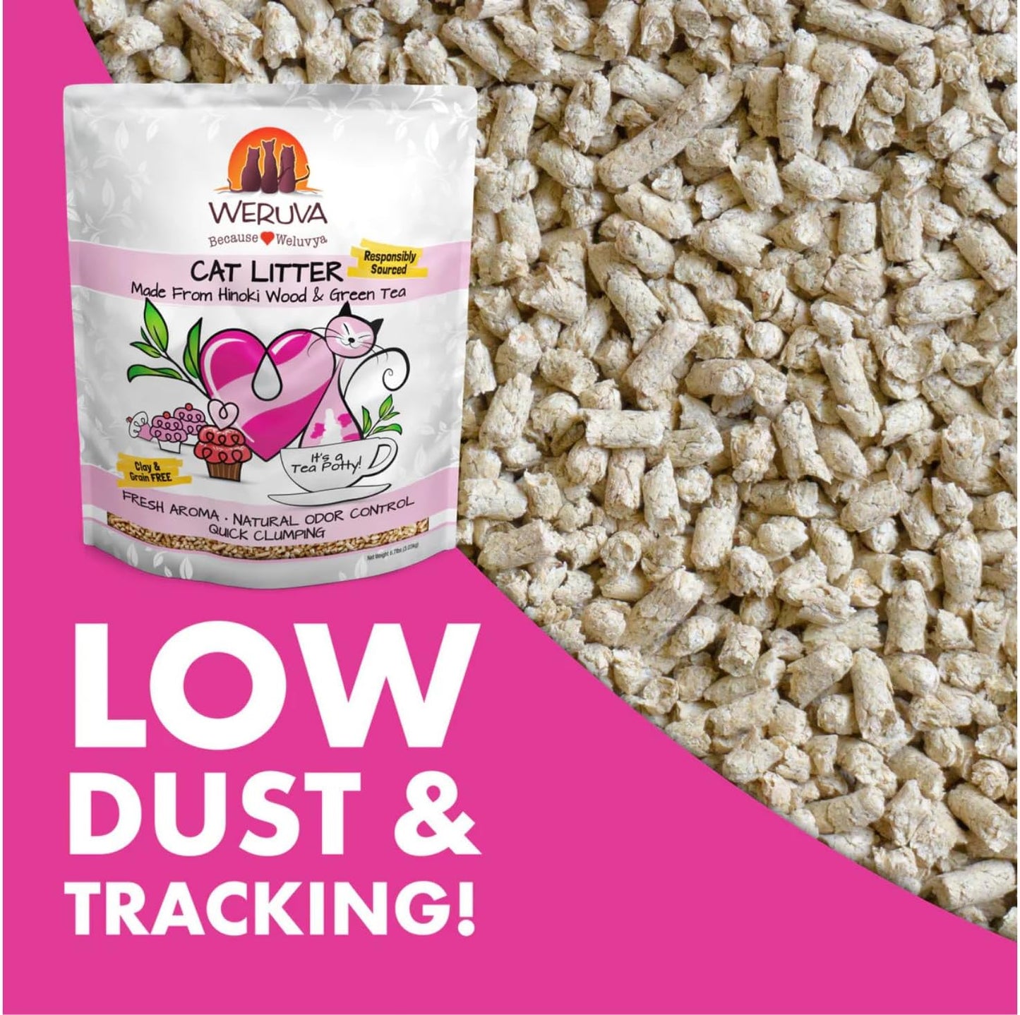 Weruva It's Potty Time Cat Litter and Pelleted Litter Scoop, 11.7 Pounds