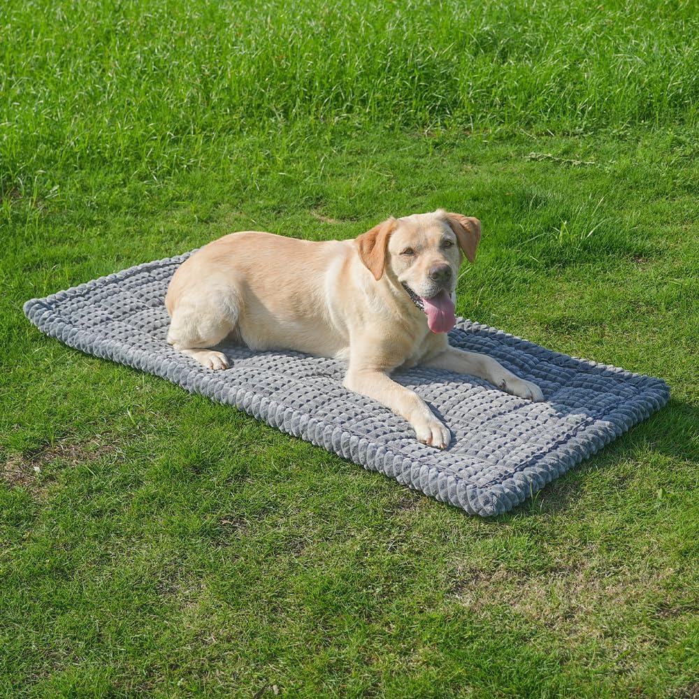 Dog Bed for Car, Backseat Pet Bed Mat, Fit for Backseat Extenders and Seat Covers (Gray, 24.8" x 54")