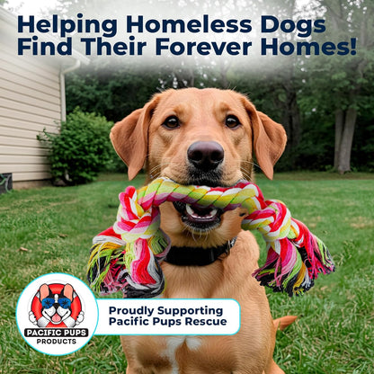 Pacific Pups Products Dog Rope Toys for Medium Dogs 11 Pack - 11 Dog Toy Pack & Puppy Teething Rope Tug of War Dog Toys, Chew Toys to Keep Them Busy, Puppy Chew Ropes