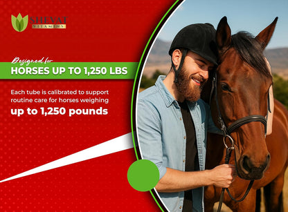 Ivermectin Horse Paste 1.87% – Apple Flavored – 6.08g Tube – for Horses Up to 1250 lb