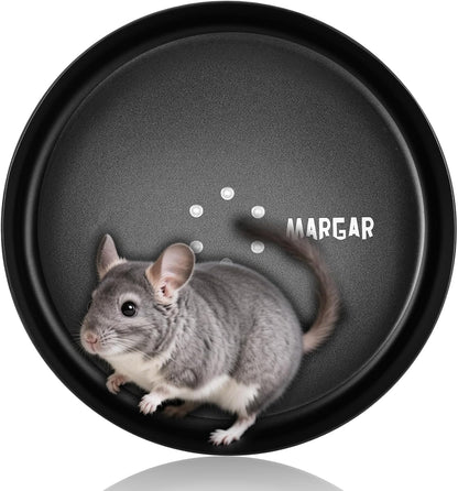 15" Silent Chinchilla Exercise Wheel, Anti-Chewing Aluminum Alloy Running Wheel for Chinchilla, Hamster or Other Small Pets