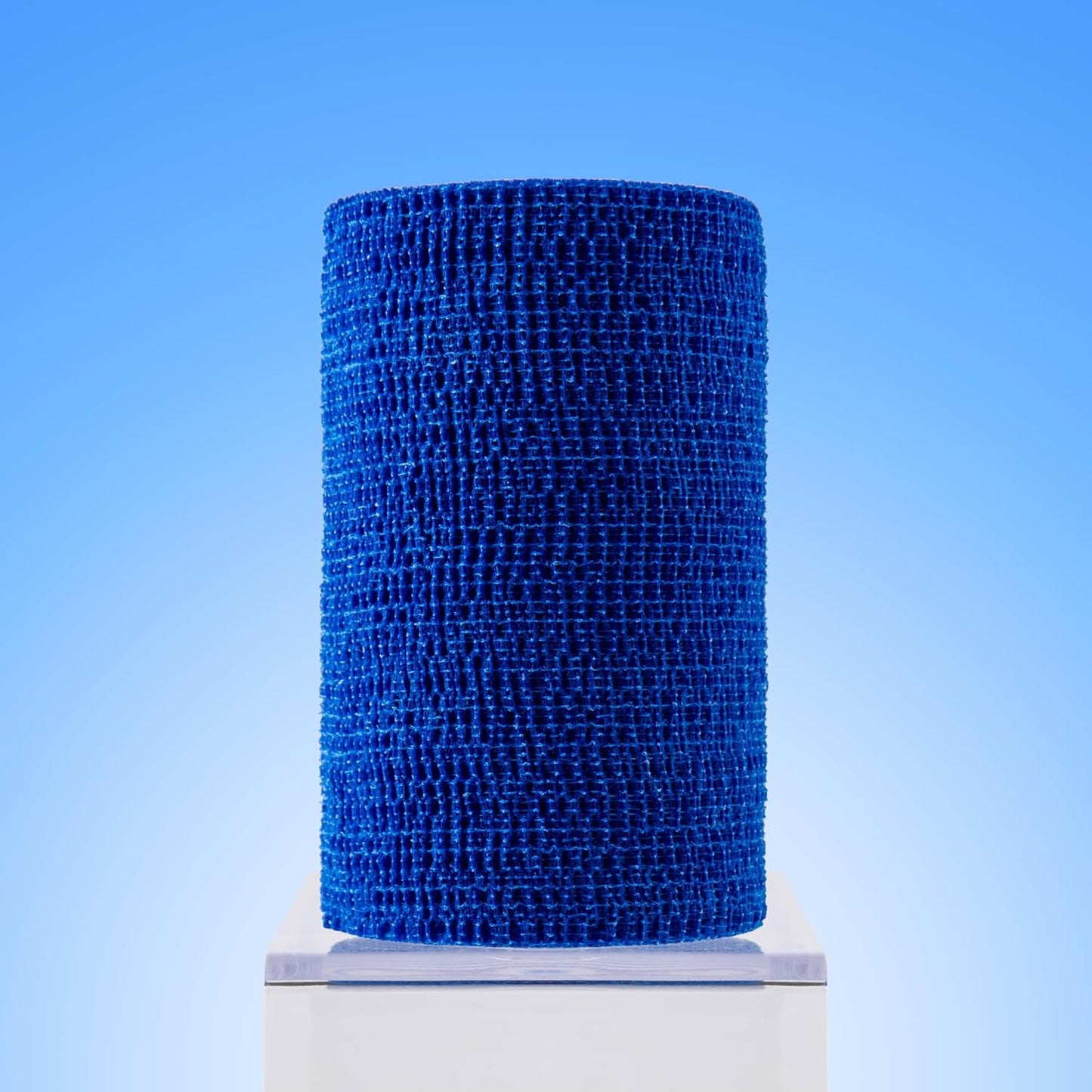 PowerFlex Equine – Extra Strong Self-Adhering Bandage Wrap – Wound Care, Compression & Support Bandage for Horses, Cows & Dogs – Blue, 4 inch, 4 Rolls (Resealable Case)