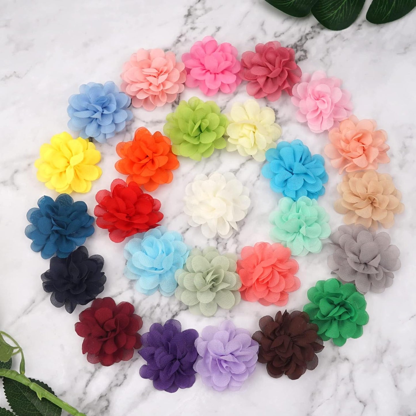 Yxiang Dog Collar Flowers Bulk Pet Flower Bow Ties Multi-Color Dog Charms Flower for Cat Puppy Dog Collar Grooming Accessories
