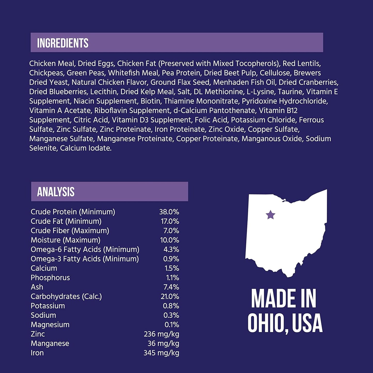 Best Breed Grain Free Cat Diet Made in USA [Natural Dry Cat Food for All Ages] - 4lbs.