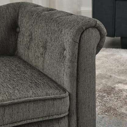 Elevated Rectangle Pet Sofa Bed for Small Medium Dogs Comfortable Orthopedic Support Couch Durable Indoor Lounge Furniture Modern Pet Bedding Raised Design Washable Fabric Plush Padding (Dark Gray)