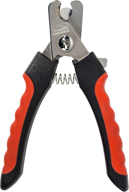 Franklin Sports Pet Supply – Dog & Cat Nail Clippers with Safety Guard – Grooming – Stainless Steel – Professional Grade