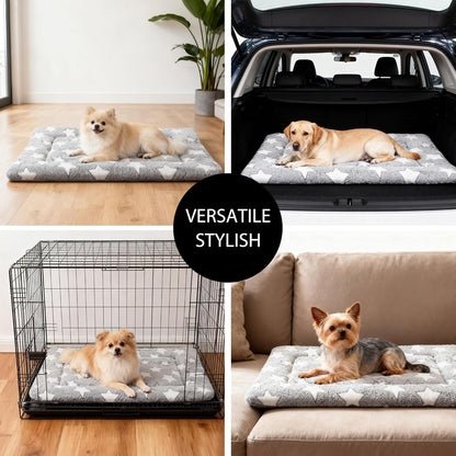 Dog Bed Mat – Soft & Comfortable Dog Kennel Pad for Crate – Durable Crate Bed & Mat for Dogs & Cats – Ideal for Crate, Kennel, and Home Use