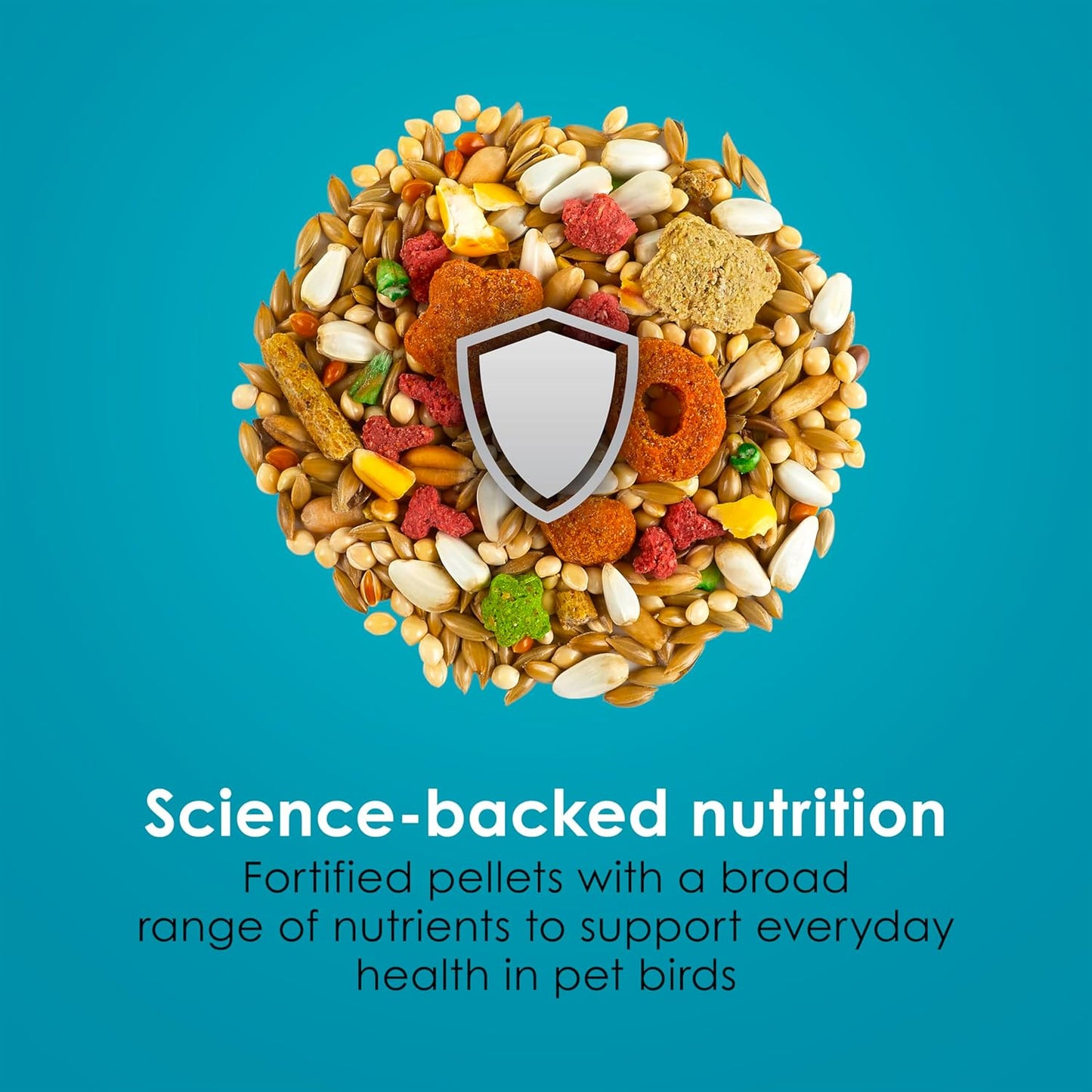 Kaytee Forti-Diet Pro Health+Safflower Nourish+Protect Cockatiel Food, Supports Breeding and Molting, Nutrition Backed by Science, Digestive and Brain Health, 4 pounds