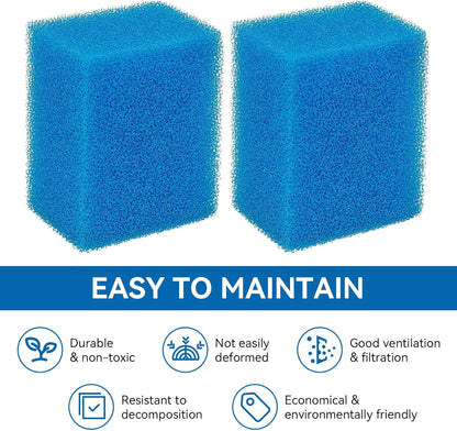Bio-Foam for AC20 Power Filter, Replacement Aquarium Sponge Filter Media Foam Construction for Use in Freshwater & Saltwater Aquariums, 30PPI Filter Sponge Pads (6 PCS)