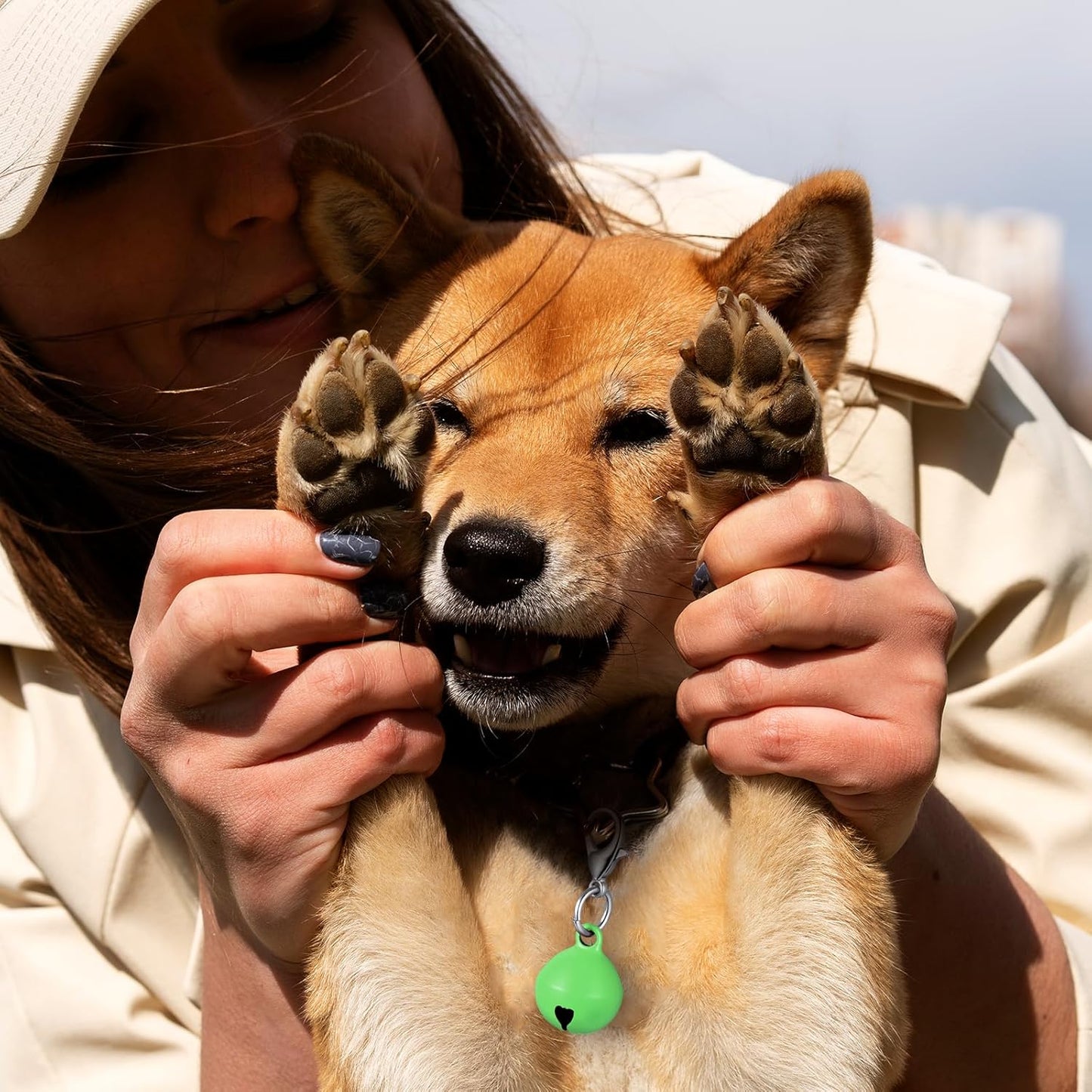 14 Pack Pet Bells for Dog Cat, Charms Colourful Pet Small Bells with Clasps, Round Bell with Loud Crisp Sound, Bell Pets Collar Accessories for Collars Stainless Steel Keychain for Pets