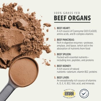 Four Leaf Rover Guts & Glory - Freeze Dried Organs for Dogs - with 100% Grass-Fed New Zealand Beef - Rich in Minerals - Veterinarian Formulated - 30 Large Dog Servings