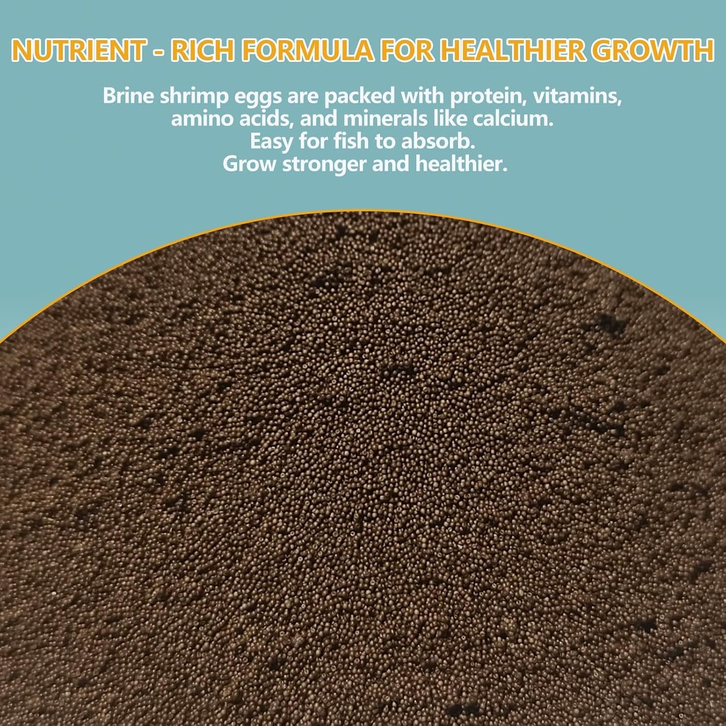 Brine Shrimp Eggs Fish Food - 90% Hatch Rate Artemia Cysts Aquatic Foods for Baby Aquarium Fish Freshwater Saltwater Fish 1 OZ