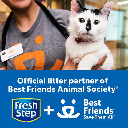 Fresh Step Clean Paws Cat Litter with Febreze Freshness, Advanced Multi Cat Low Tracking Clumping Litter, 37 lbs. (2 x 18.5 lb. Box)