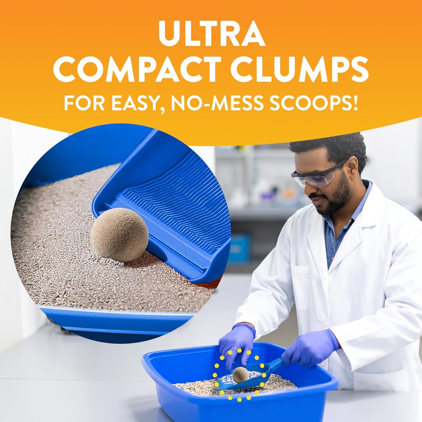 ARM & HAMMER Hardball Lightweight Platinum Multi-Cat Clumping Cat Litter Odor Control, Easy No-Mess Scooping, Garden Bloom Scent, 8.5 Lbs.