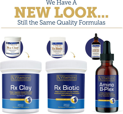 Rx Vitamins Amino B Plex Cat & Dog Supplement - Vitamin B Complex Liquid Plus Amino Acids for Dogs & Cats - Appetite Booster and Weight Gainer Cat & Dog Vitamins - 4 oz