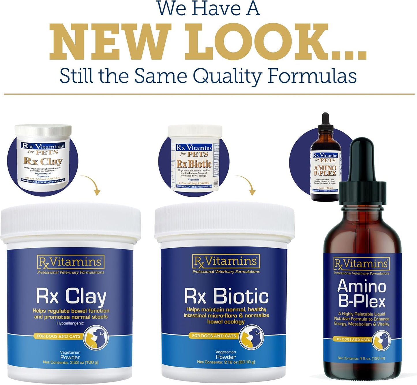 Rx Vitamins Amino B Plex Cat & Dog Supplement - Vitamin B Complex Liquid Plus Amino Acids for Dogs & Cats - Appetite Booster and Weight Gainer Cat & Dog Vitamins - 2 oz