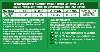 Nutrish Real Chicken & Veggies Recipe Whole Health Blend Dry Dog Food, 28 lb. Bag, Packaging May Vary (Rachael Ray)