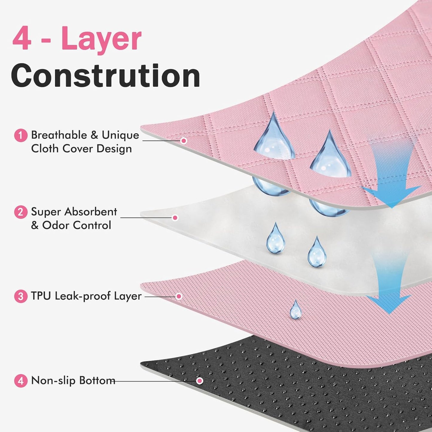 Dog Cat Playpen, Puppy Pet Playpen Indoor for Small Dog Crate Tent Cage Outdoor, Portable Pop Up Dogs Enclosure Kennel with Carrying Case for Dogs/Cats/Rabbits(Pink, Small with pad)