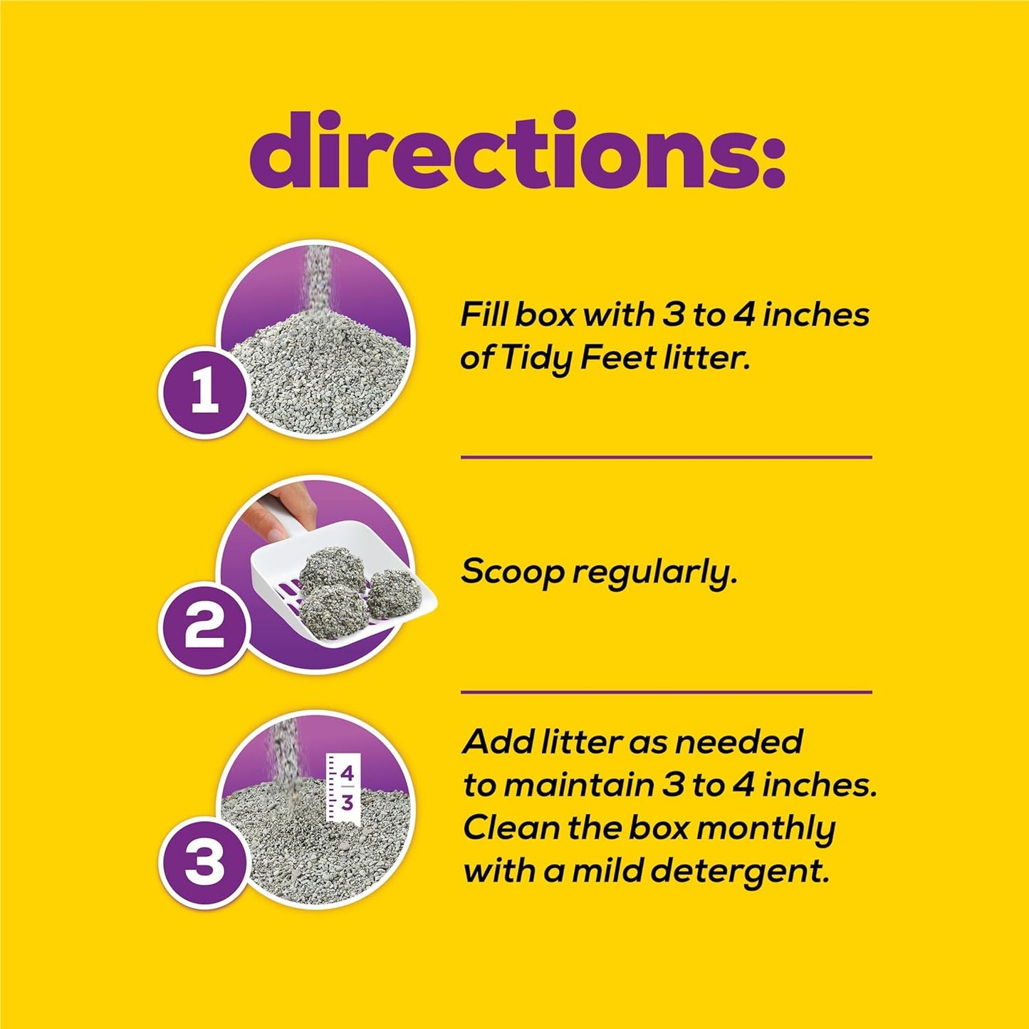 Purina Tidy Cats Tidy Feet Clumping Low Tracking Cat Litter with Odor Control – Unscented - 22 lb. Box