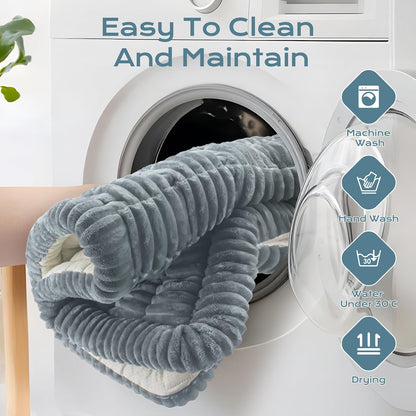 Backseat Dog Bed Mat for Car, Dog Bed for Back Seat, Pet Car Blanket Soft and Comfortable, Upgraded Bottom Non-Slip, Washable Travel Pet Mat for Cars Trucks and SUVs, Gray, 53x24in