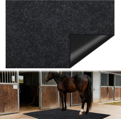 4x6 Ft Horse Stall Mat, Stable Mat for Horses Back Non-Slip Design Mat Backing Moisture Absorbent Easy to Clean for Horses Livestock Stables Barns Kennels Garages