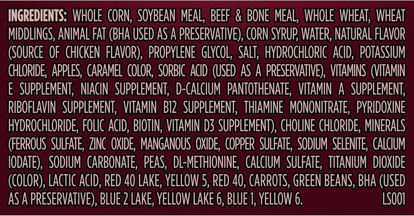 Kibbles 'n Bits Bistro Dry Dog Food, Oven Roasted Beef, Spring Vegetable & Apple Flavors for Adult Dogs, 45 lb. Bag