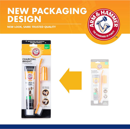 Arm & Hammer for Pets Dog Dental Care Fresh Breath Kit | Includes Arm & Hammer Baking Soda Dog Toothpaste and Dog Toothbrush | Dog Plaque Removal Kit, Mint