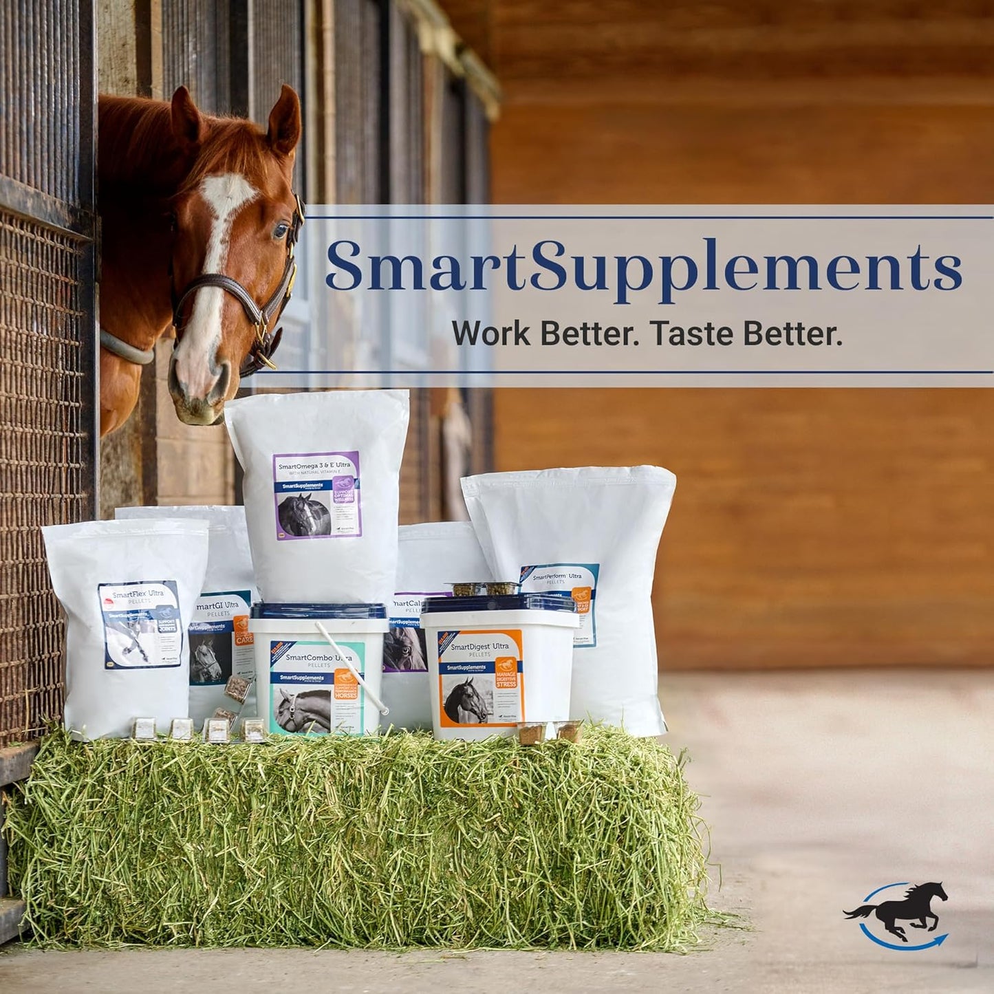 SmartEquine SmartCalm Pellets & SmartCalm Ultra Paste 6 Tubes Bundle, Horse Calming Supplement | No Added Sugar Or Herbs, Dietary Equine Supplement