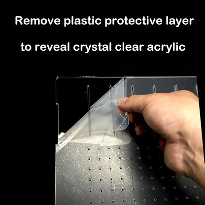 Acrylic Aquarium Divider Kit 5.5/10 / 20L / 20H / 29 / 40B / 55/75 / 125gal Fish Tank with Suction Cups (20gal Long Aqueon)