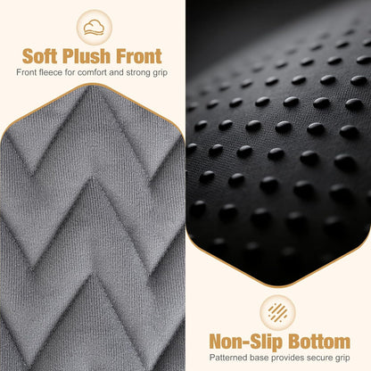 Lekereise Car Dog Bed Back Seat, Travel-Friendly Dog Car Bed Mat with Egg-Crate Foam Cushion, Non-Slip Washable Pet Bed, Fits Cars SUVs Trucks (Grey, 55.1 x 26.8 inch)