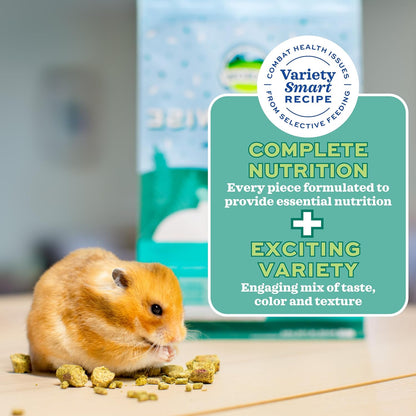 Oxbow Forage Wise Hamster & Gerbil Food, Vitamin Rich Healthy Daily Diet, Hamster Food, Veterinarian Formulated, Small Animal Pet Products, No Artificial Colors & Preservatives, Made in USA, 2 lbs