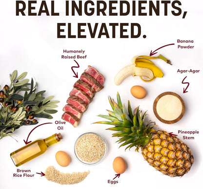 Earth Animal No Hide Stix - Long Lasting Rawhide Free Small Dog Chews Sticks, Beef - 10 Count