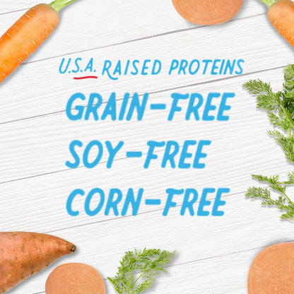 Farmland Traditions Dogs Love Jerky Dog Treats, Premium Dog Jerky Variety Pack with Chicken, Beef & Turkey, 3 Pound Bag