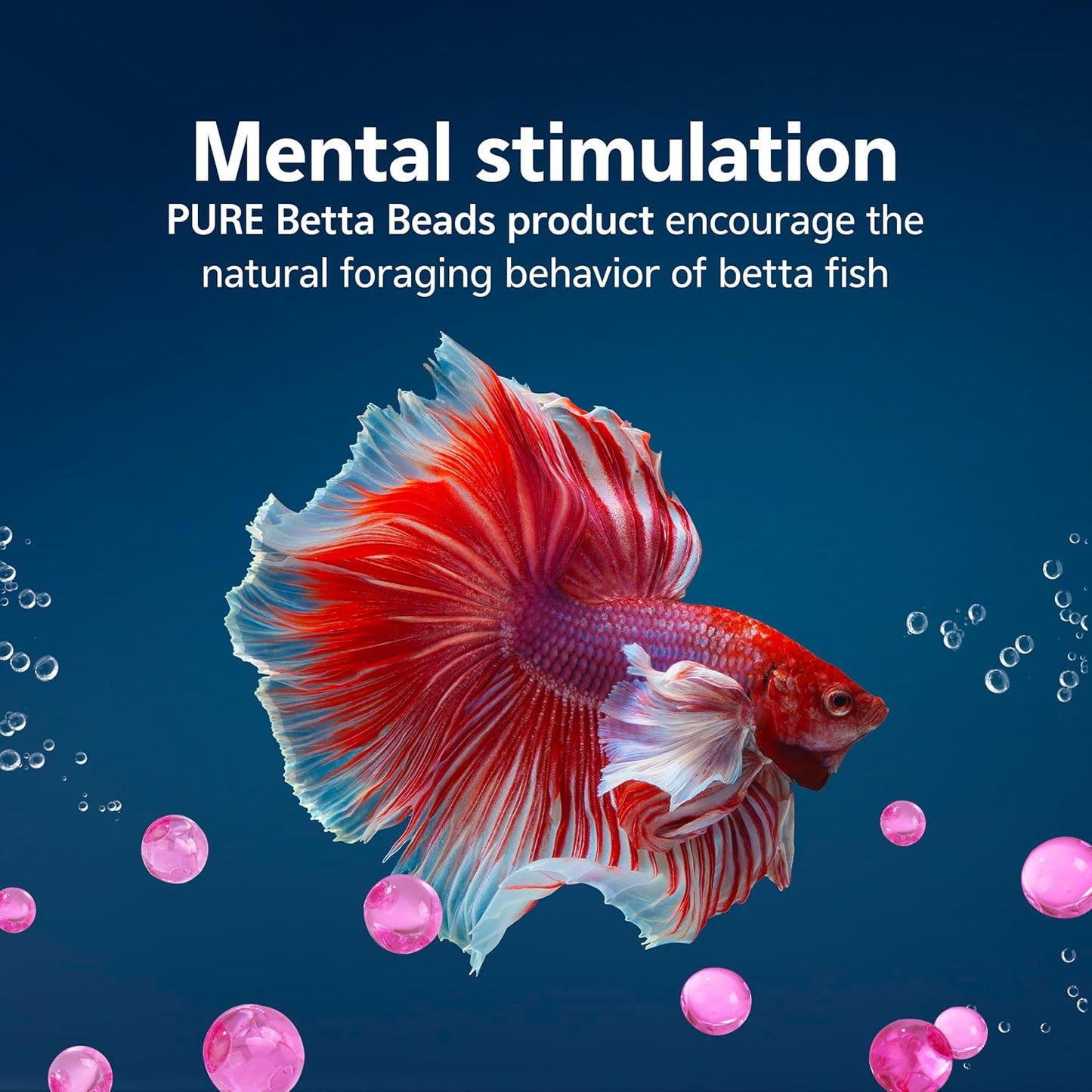 Aqueon Pure Betta Beads, Water Care for Unfiltered Aquariums, Maintains Clear Water and Helps Breakdown Organic Sludge, Pink (Pack of 2)