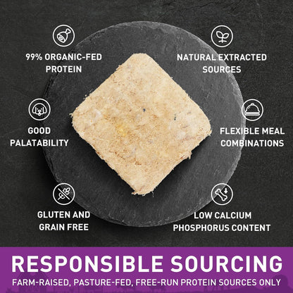 PURPOSE Freeze Dried Raw Dog Food, Grain Free Dry Dog Food, Complete Balanced Meal or Topper, Protein Rich Entree for All Breeds and Life Stages, Turkey & Veggie Recipe, 14 oz, USA Made