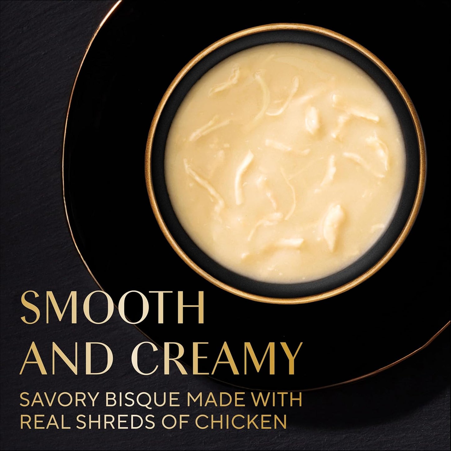 Sheba Bisque Lickable Cat Treats & Cat Food Toppers, Chicken, Tuna and Salmon Recipes, 1.4 oz. Bowls, 24 Count