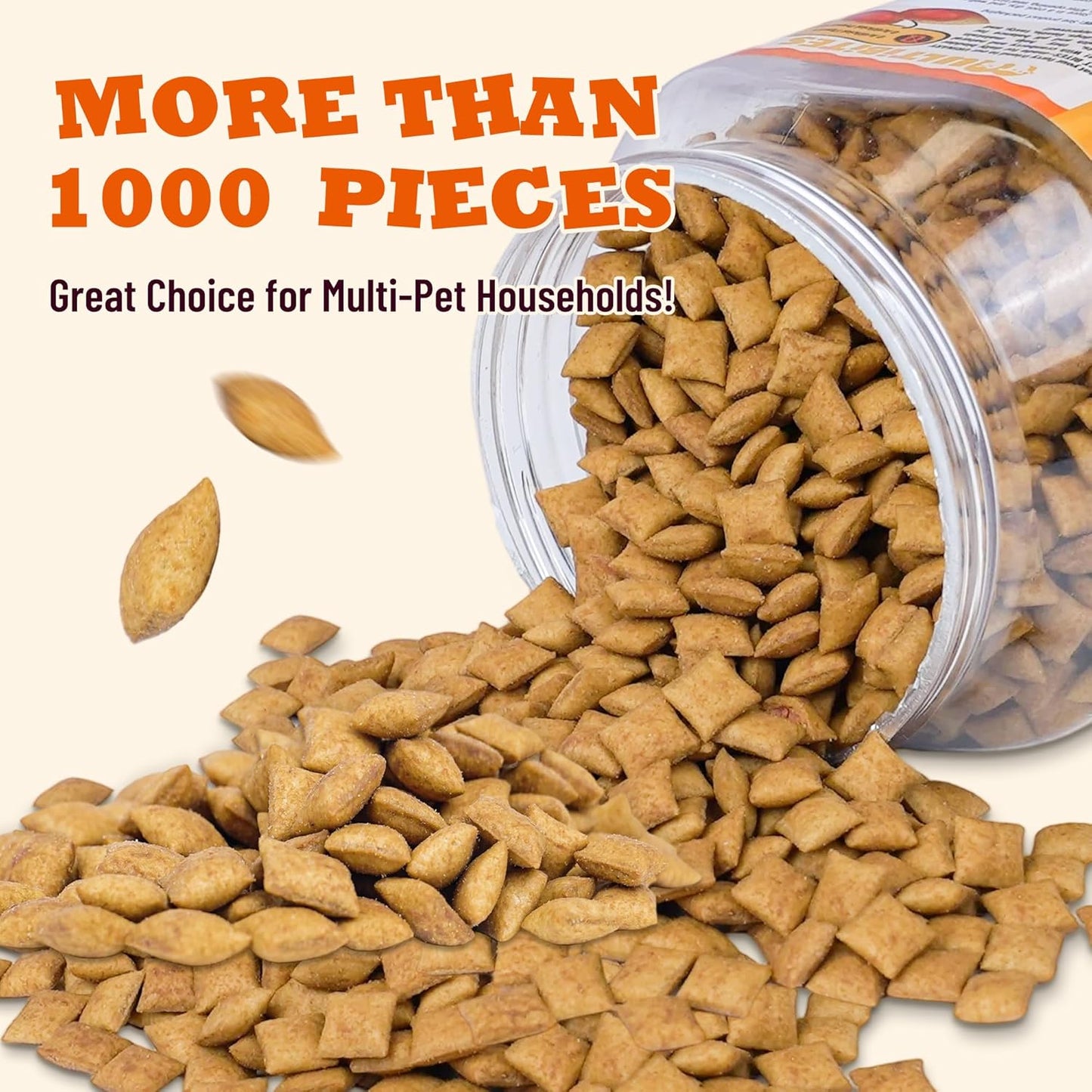 13.05 oz Urinary Tract Cat Treats - Cranberry Cat Treats for UTI, Kidney Support, Bladder Control - Chicken & Cranberry Flavor, Crunchy Snacks for Kittens