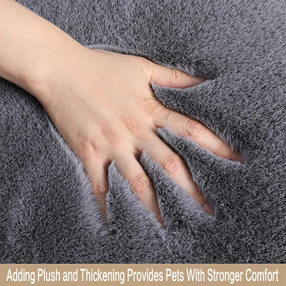 YOFANG Dog Bed for Car Back Seat, Non-Slip and Soft Furry Travel Pet Mat, Washable Blanket Fit for Car Backseat Protector,Pet Bed for Backseat Extenders and Hammock Seat Covers (53"x17.7")