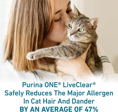 Purina ONE LiveClear Allergen-Reducing Cat Food Dry Formula with Real Chicken As The Number One Ingredient - 6.3 lb. Bag