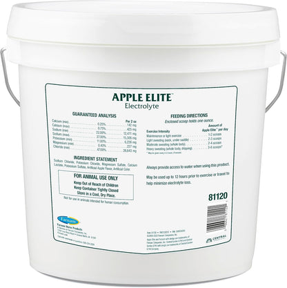 Farnam Apple Elite Electrolyte Supplement for Horses, Replaces Vital Minerals, Encourages Hydration, No Added Sugar, 20 Lbs., 160 Day Supply
