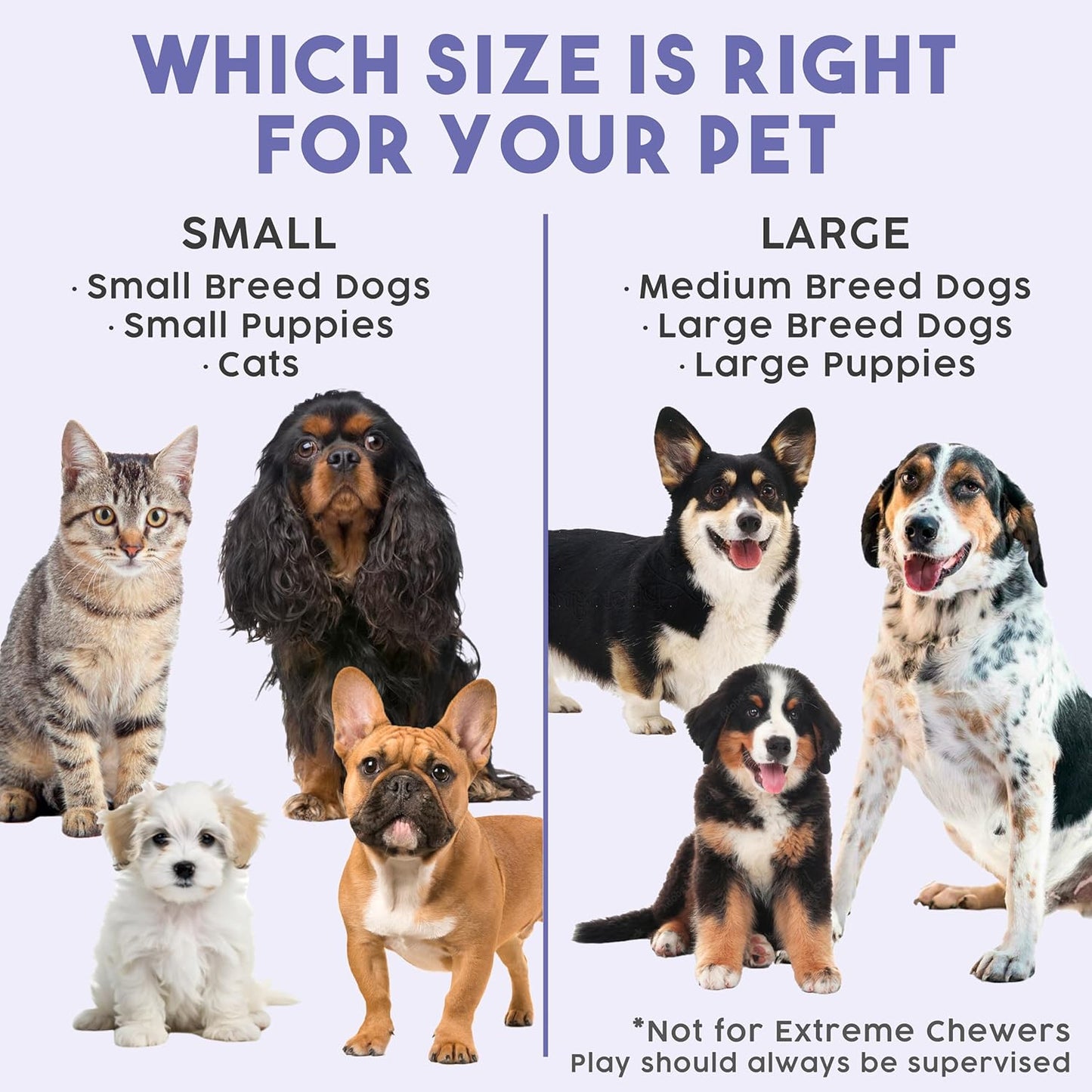 Awoo Flying Saucer Toy - 3-in-1 Silicone Dog Treat Puzzle, Lick Mat and Slow Feeder - for Wet and Dry Food - Dishwasher Safe Pet Toy - Enrichment Game for Dogs from 30 to 90 lbs - Large (Lavender)