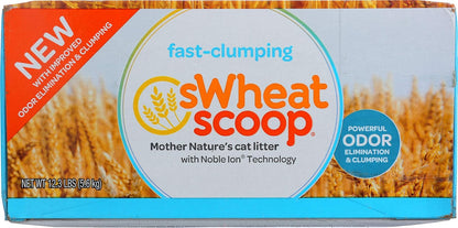 sWheat Scoop Multi-Cat All-Natural Clumping Cat Litter, 12.3lb Box