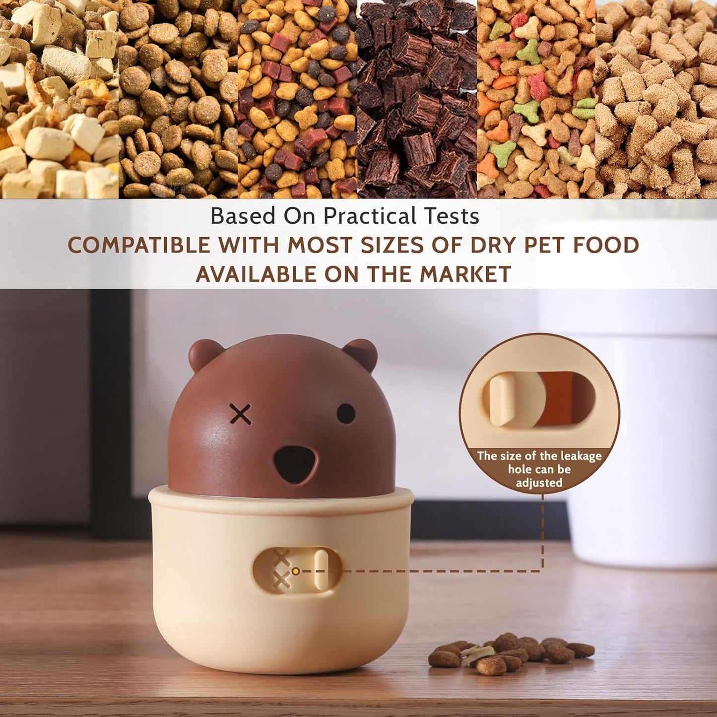 Silicone Dog Slow Feeder Toy - Interactive Puzzle Feeder & Food Dispenser for Small & Large Dogs - Enrichment Toys for Mental Stimulation - Fun Puppy Chew Toys & Cat Treat Dispenser to Keep Pets Busy