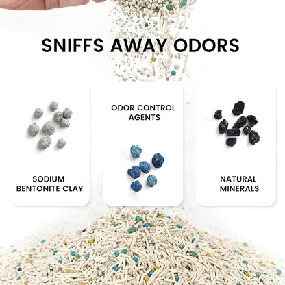 Tofu Cat Litter, Dr. PawPaw Clumping Cat Litter, Green Tea Scent 18 lb, Dust-Free Keep Kitty Tidy, Superior Odor Control Keep Step Fresh