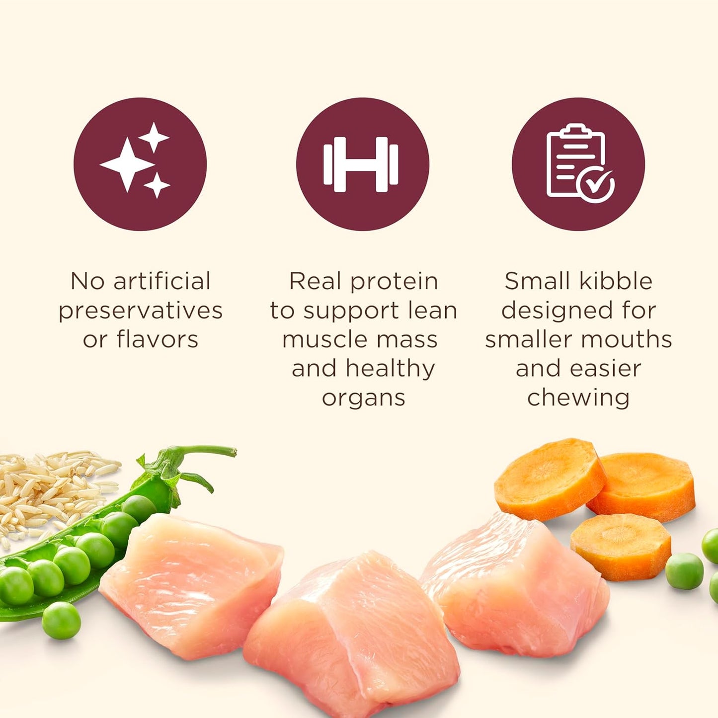 Nutrish Small Breed Real Chicken & Veggies Recipe Whole Health Blend Dry Dog Food, 14 lb. Bag, Packaging May Vary (Rachael Ray)