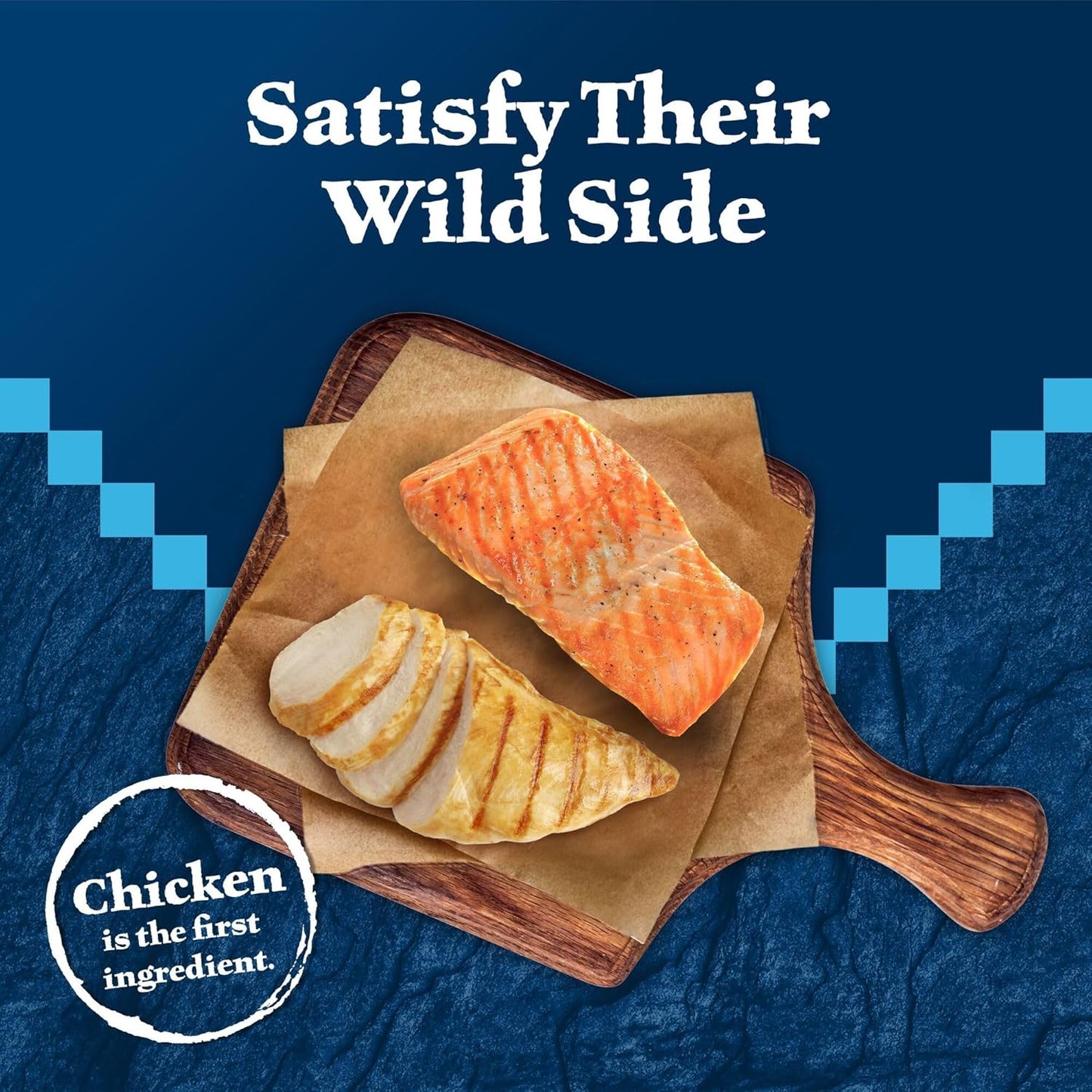 Blue Buffalo Wilderness Grain Free Soft-Moist Chicken & Salmon Cat Treats, 2-oz. Bag