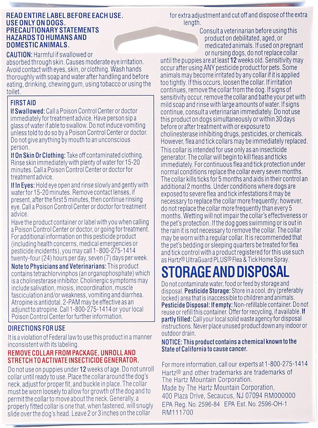 Hartz UltraGuard Flea & Tick Collar for Dogs and Puppies - 26" Neck, 7 Month Protection