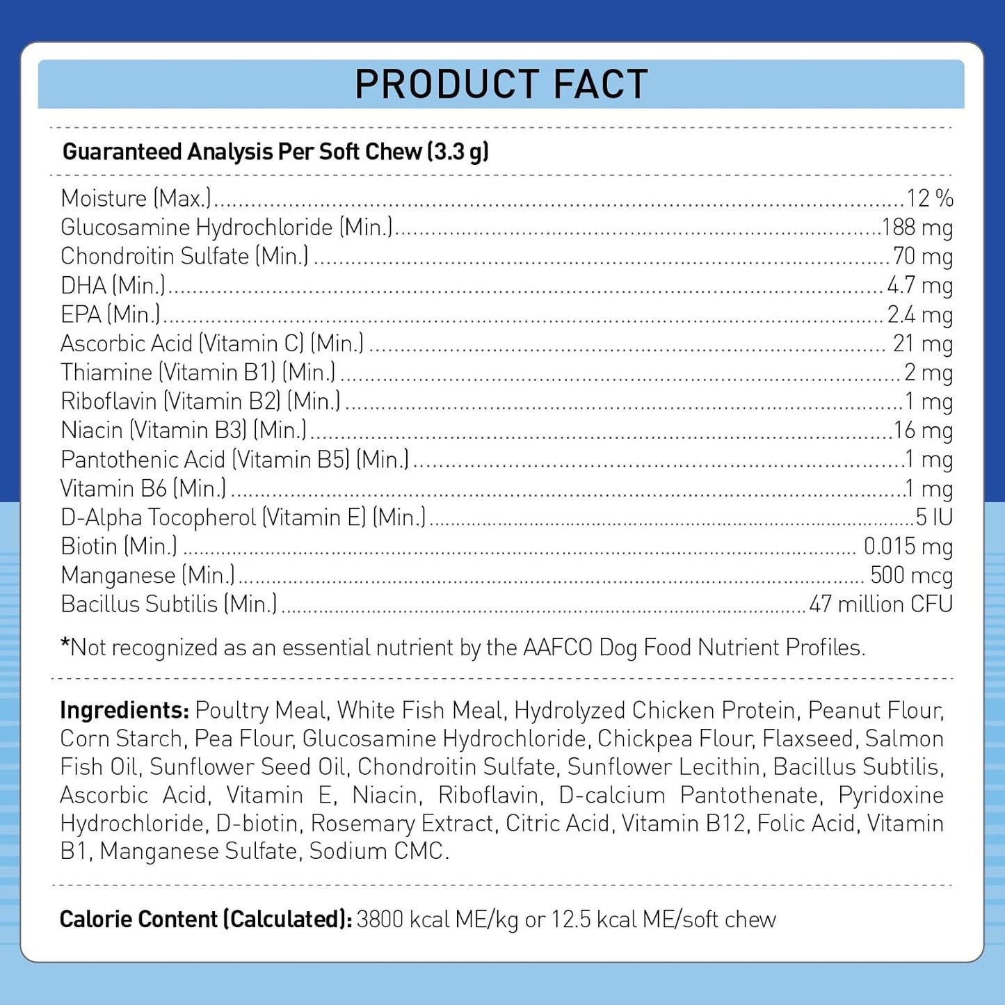 All-in-One Dog Multivitamin – Hip & Joint, Skin, Coat, Digestion & Immune Support – Soft Chews with Biotin, Glucosamine & Omega-3 – 150ct Chicken Flavor | Manufactured in USA