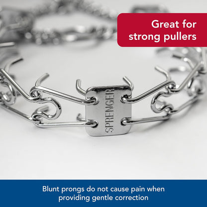 Herm Sprenger Ultra-Plus Prong Dog Training Collar, Chrome, 3.25 mm x 20" Neck Size; 22" Chain Length