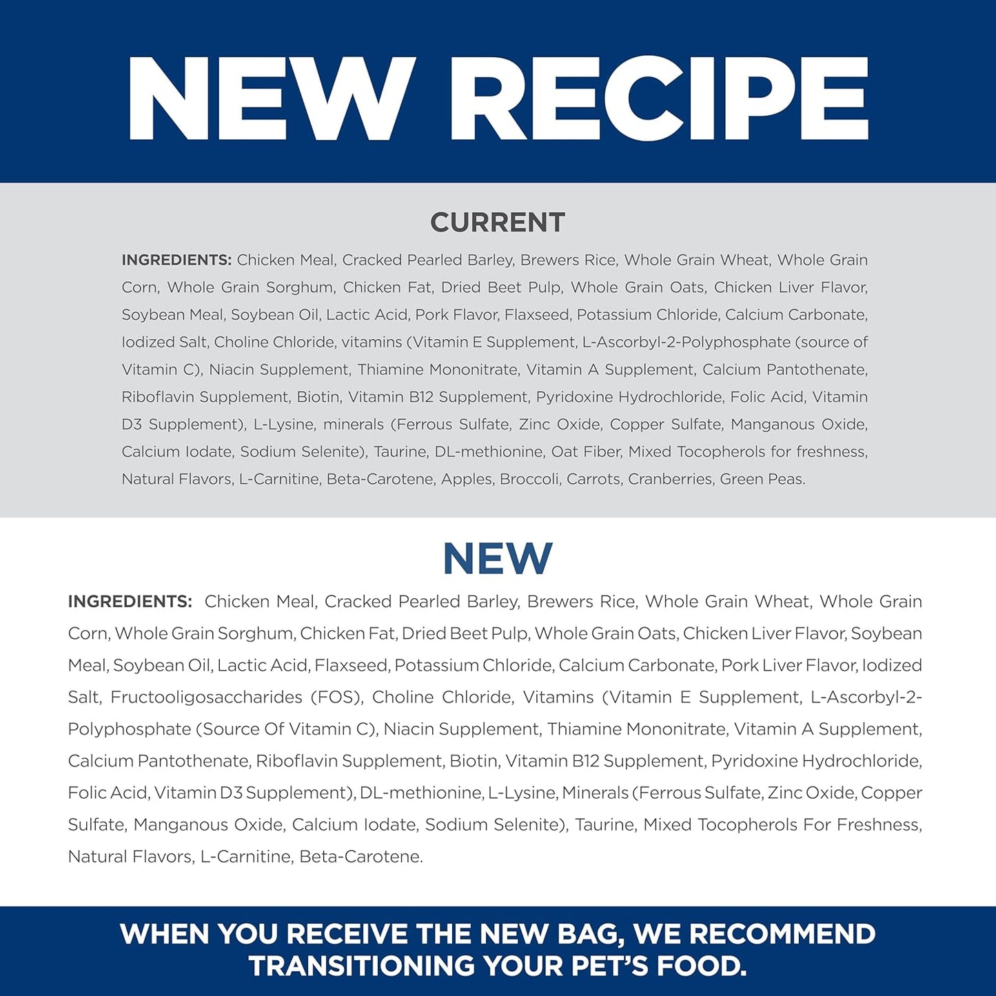 Hill's Science Diet Adult 7+, Senior Adult 7+ Premium Nutrition, Small Kibble, Dry Dog Food, Chicken, Brown Rice, & Barley, 33 lb Bag